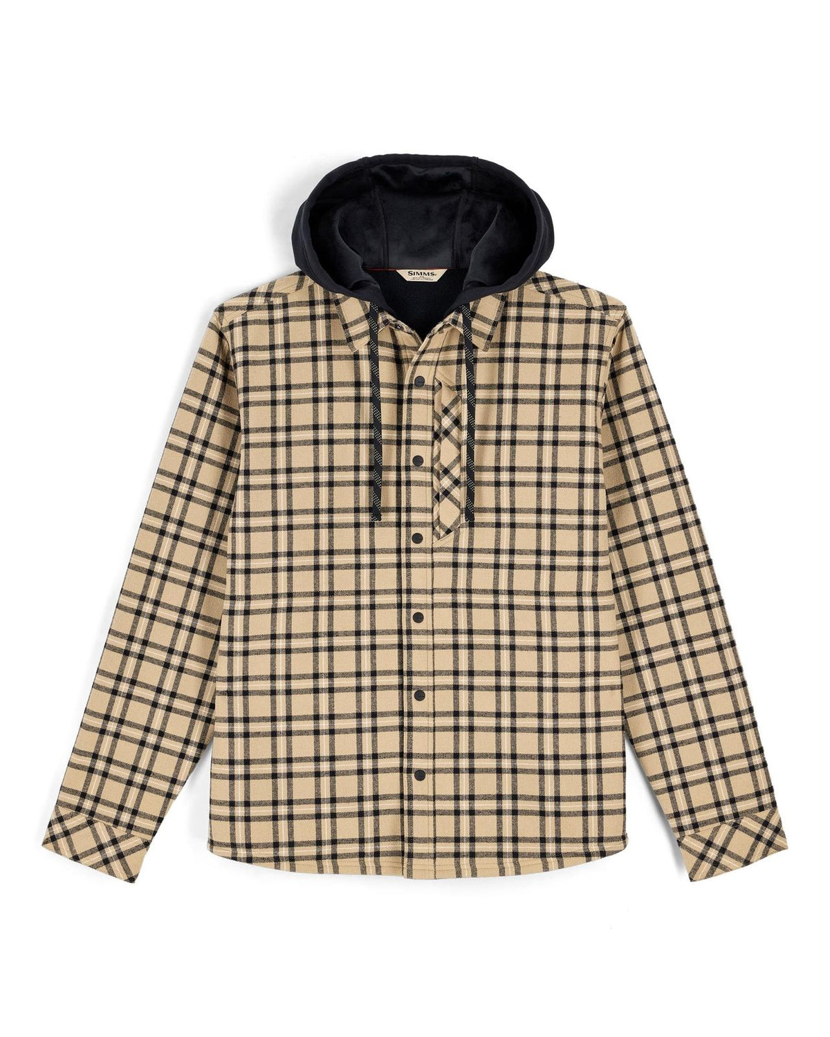 Simms Coldweather Hooded Shacket - Wakemup Plaid: Cork