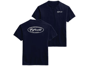 Scott Fly Rod Co. Oval Logo T-Shirt Navy - Navy