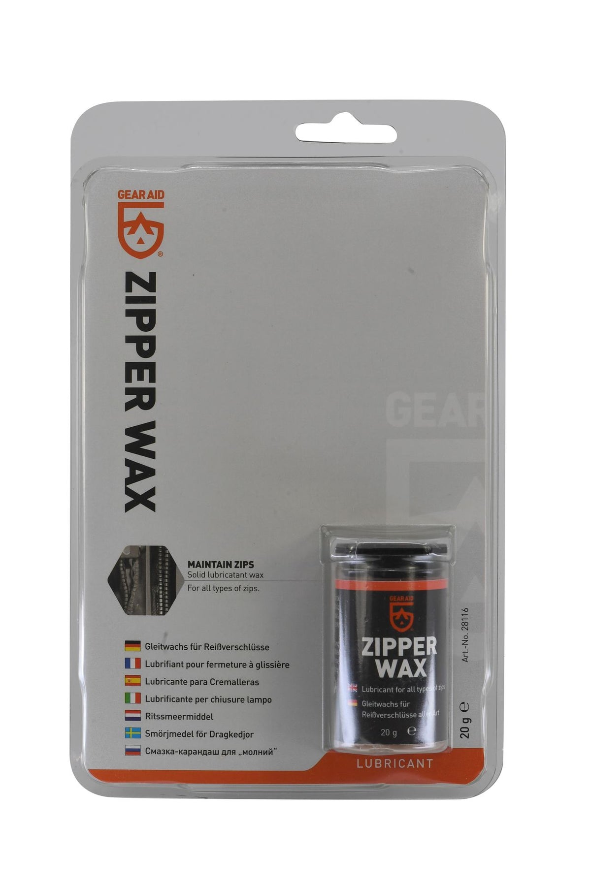 Simms Max Wax Zipper Lube 20gr. - N/A